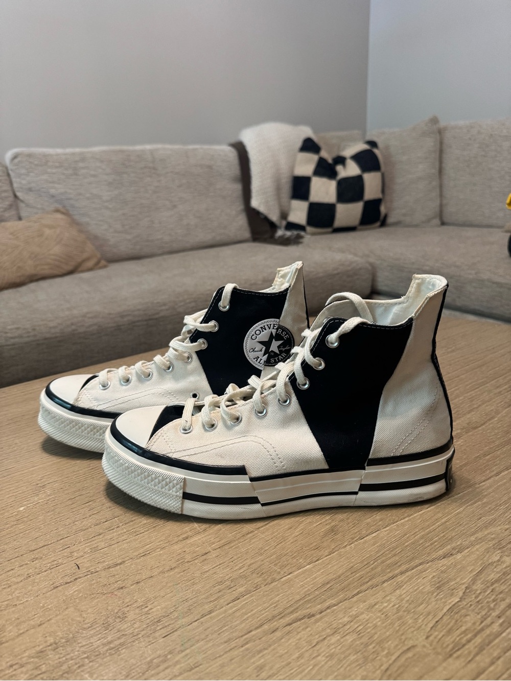Converse ‘Chuck 70 Plus’ Platform High Top Sneakers - Black & White